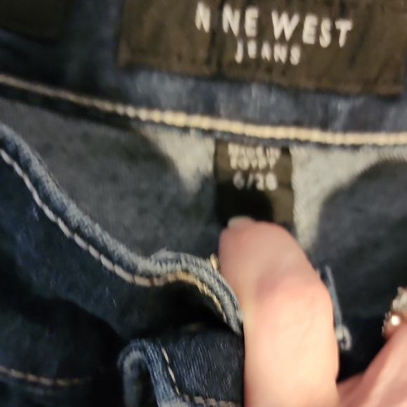 Nine West Blue Jean Shorts with Rolled Cuffs - Picture 4 of 6